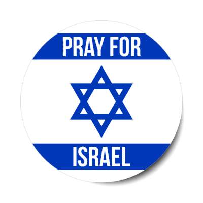 pray for israel star of david country flag support stickers, magnet