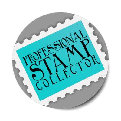 professional stamp collector stickers, magnet