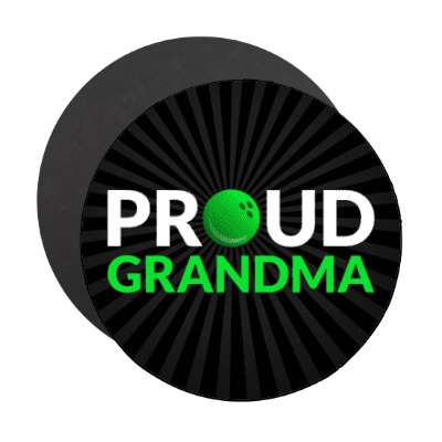 proud bowling grandma bowlingball stickers, magnet