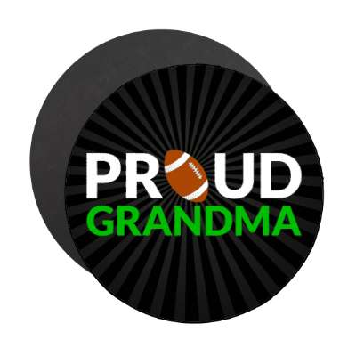 proud football grandma stickers, magnet