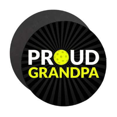 proud grandpa pickleball stickers, magnet