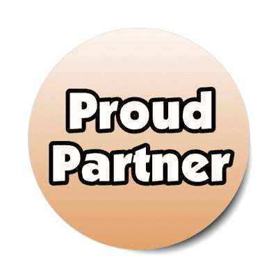 proud partner stickers, magnet