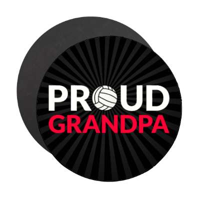 proud volleyball grandpa stickers, magnet
