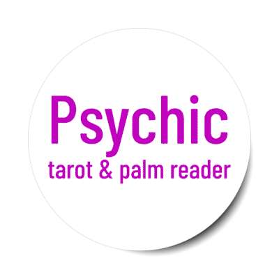psychic tarot and palm reader stickers, magnet