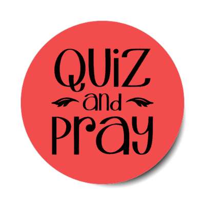 quiz and pray red bible trivia stickers, magnet