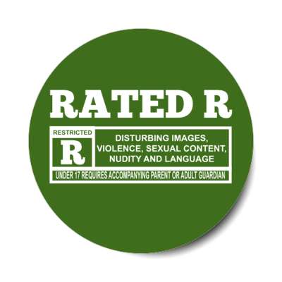 Rated R Disturbing Images Violence Sexual Content Nudity And