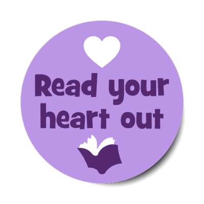 read your heart out book stickers, magnet
