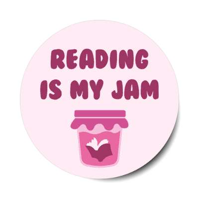 reading is my jam stickers, magnet