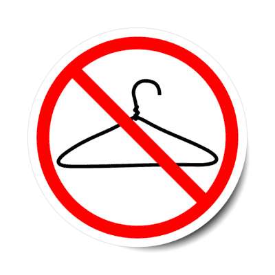 red slash clothes hanger abortion rights symbol stickers, magnet