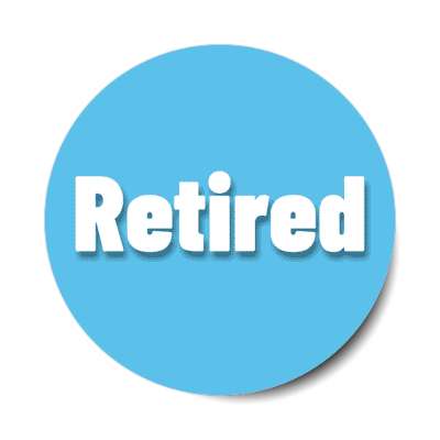 retired light blue bold stickers, magnet