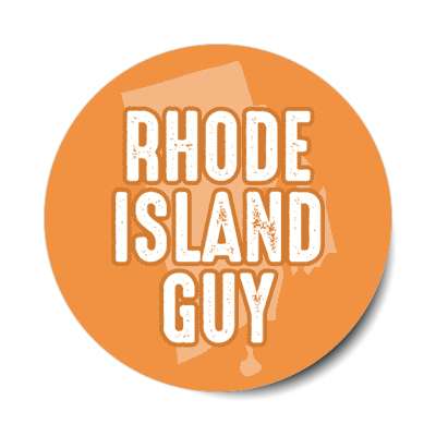 rhode island guy us state shape stickers, magnet