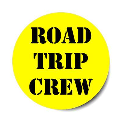 road trip crew bright stickers, magnet