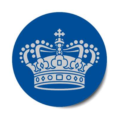 royal blue crown jewels fancy stickers, magnet