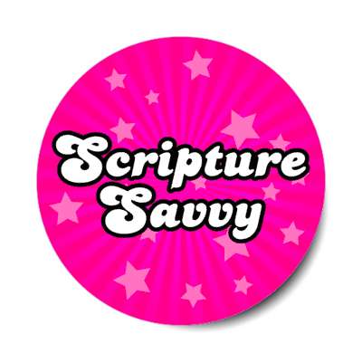 scripture savvy rays star burst stickers, magnet