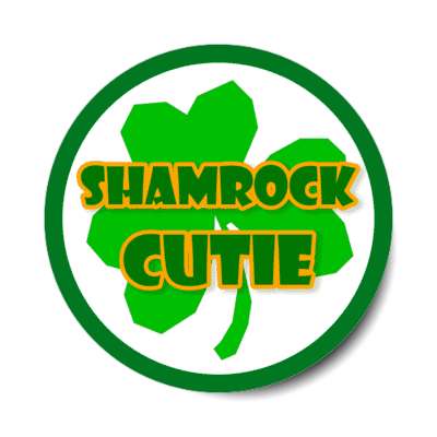 shamrock cutie stickers, magnet