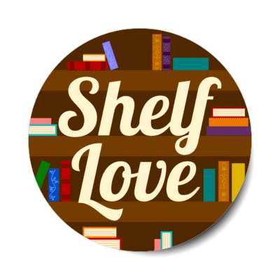 shelf love fun books wordplay stickers, magnet