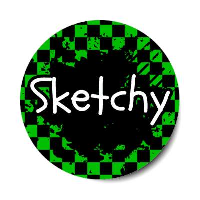 sketchy 00s millenium retro party saying stickers, magnet