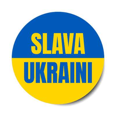 slava ukraini glory to ukraine support stickers, magnet