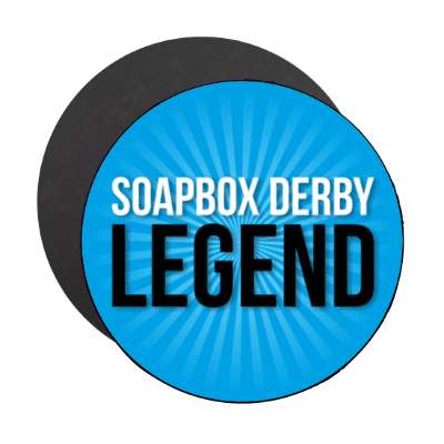 soapbox derby legend stickers, magnet