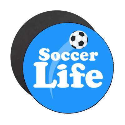 soccer life stickers, magnet