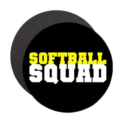 softball squad stickers, magnet