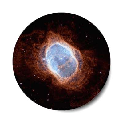 southern ring nebula james webb telescope stickers, magnet