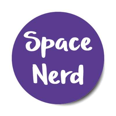 space nerd stickers, magnet