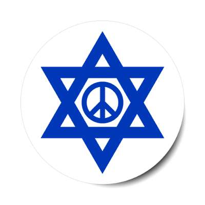 star of david peace symbol israel hope prayer stickers, magnet