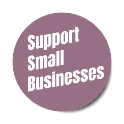 support small businesses modern pale purple stickers, magnet