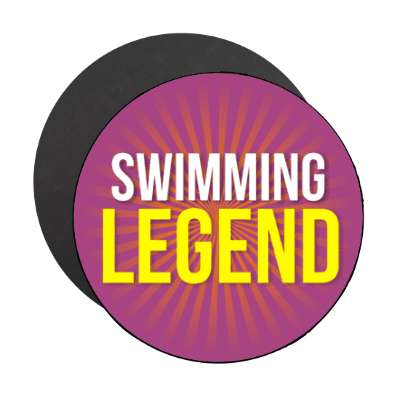 swimming legend stickers, magnet