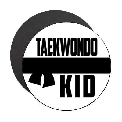 taekwondo kid martial arts stickers, magnet