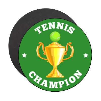 tennis champion trophy tennis ball stickers, magnet