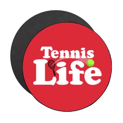 tennis life stickers, magnet