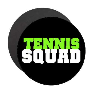 tennis squad stickers, magnet