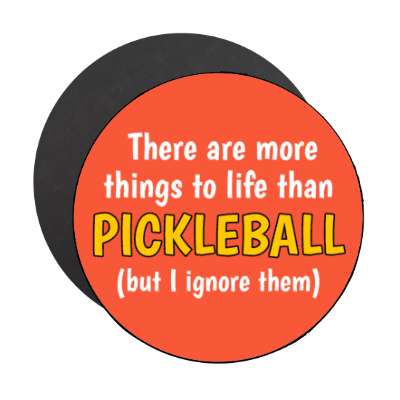 there are more things to life than pickleball but i ignore them stickers, magnet