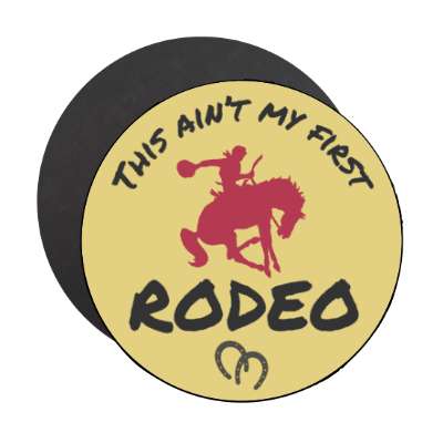 this aint my first rodeo stickers, magnet