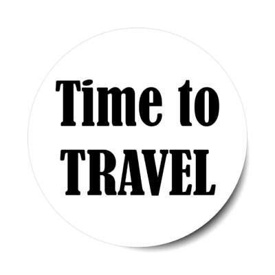 time to travel stickers, magnet