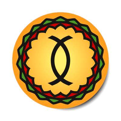 ujamaa cooperative economics kwanzaa symbol traditional stickers, magnet