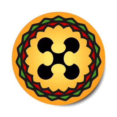 ujima collective work and responsibility kwanzaa symbol traditional stickers, magnet