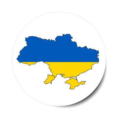 ukraine country flag colors white support stickers, magnet
