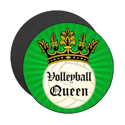 volleyball queen crown stickers, magnet