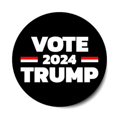 vote 2024 trump bold black stickers, magnet