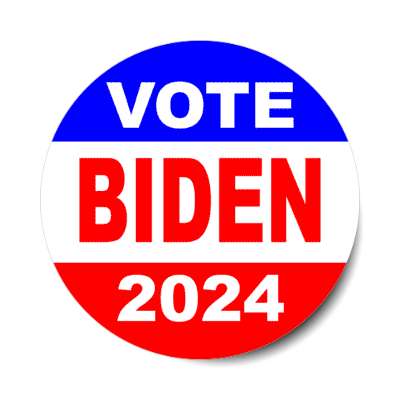 vote biden 2024 classic red white blue stickers, magnet