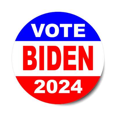 vote biden 2024 classic red white blue stickers, magnet