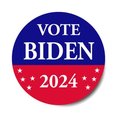 vote biden 2024 democrat stickers, magnet