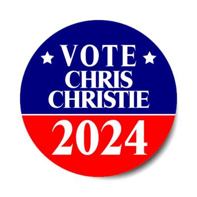 vote chris christie 2024 classic gop republican stickers, magnet