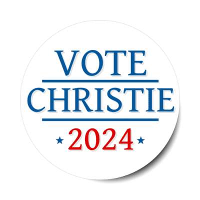 vote christie 2024 classic chris christie republican stickers, magnet