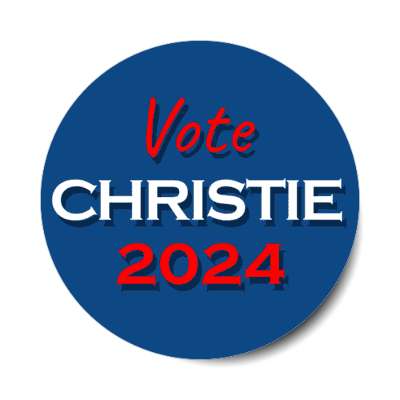 vote christie 2024 republican gop stickers, magnet