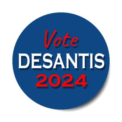 vote desantis 2024 classic blue stickers, magnet