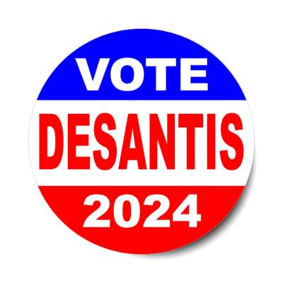 vote desantis 2024 classic gop republican stickers, magnet
